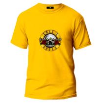 Camiseta Gola Redonda Tshirt Banda de Rock Guns N Roses