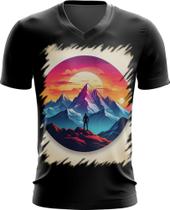 Camiseta Gola V Alpinista Alpinismo Garra Vontade 2