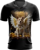 Camiseta Gola V Anjo Canino Cão Angelical 8 - Kasubeck Store