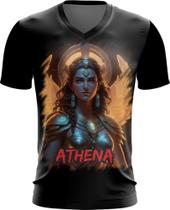 Camiseta Gola V Athena Deusa da Sabedoria Mitologia Grega 1 Camiseta Gola V Athena Deusa da Sabedoria Mitologia Grega 1