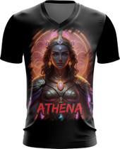 Camiseta Gola V Athena Deusa da Sabedoria Mitologia Grega 2 Camiseta Gola V Athena Deusa da Sabedoria Mitologia Grega 2