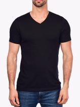 Camiseta Gola V Básica Lisa Moderna Camiseta Gola V Básica Lisa Moderna