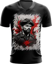 Camiseta Gola V Boina Comunista Vermelha 5 - Kasubeck Store