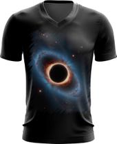 Camiseta Gola V Buraco Negro Gravidade Espaço 13