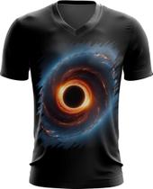 Camiseta Gola V Buraco Negro Gravidade Espaço 18