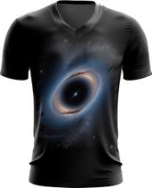 Camiseta Gola V Buraco Negro Gravidade Espaço 2