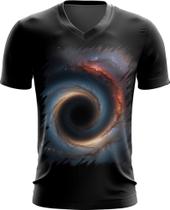 Camiseta Gola V Buraco Negro Gravidade Espaço 4