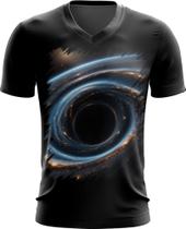 Camiseta Gola V Buraco Negro Gravidade Espaço 7