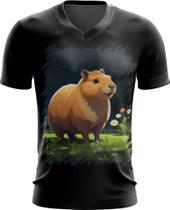 Camiseta Gola V Capivara do Bem Animalzinho 10 - Kasubeck Store