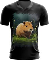 Camiseta Gola V Capivara do Bem Animalzinho 19 - Kasubeck Store