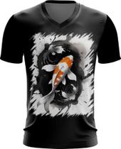 Camiseta Gola V Carpa Peixe Sucesso Bravura Força 1