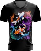 Camiseta Gola V Carpa Peixe Sucesso Bravura Força 8