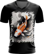 Camiseta Gola V Carpa Peixe Sucesso Bravura Força 9