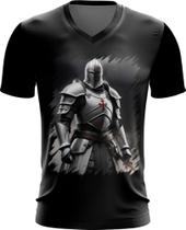 Camiseta Gola V Cavaleiro Templário Cruzadas Paladino 12