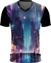 Camiseta Gola V Cidade Futurística Cyber City Future 2