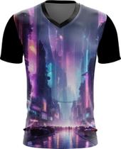 Camiseta Gola V Cidade Futurística Cyber City Future 4