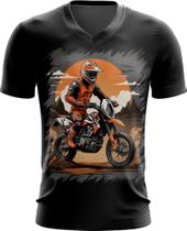 Camiseta Gola V de Motocross Moto Adrenalina 11