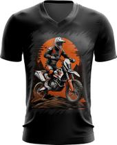 Camiseta Gola V de Motocross Moto Adrenalina 14