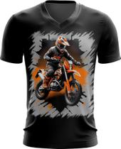 Camiseta Gola V de Motocross Moto Adrenalina 2