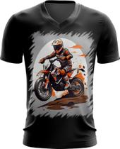 Camiseta Gola V de Motocross Moto Adrenalina 4