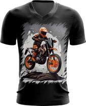 Camiseta Gola V de Motocross Moto Adrenalina 6