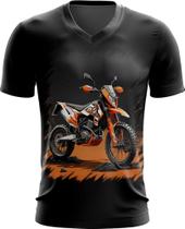 Camiseta Gola V de Motocross Moto Adrenalina 7