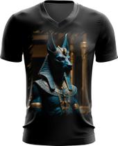 Camiseta Gola V Deus Egípcio Anubis Mortos 5 - Kasubeck Store