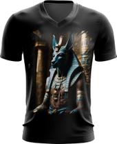 Camiseta Gola V Deus Egípcio Anubis Mortos 6 - Kasubeck Store