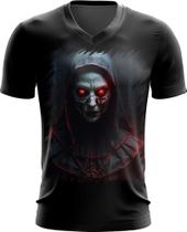 Camiseta Gola V Freira do Mal Terror Possuída 3
