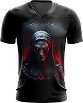 Camiseta Gola V Freira do Mal Terror Possuída 5