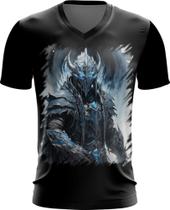 Camiseta Gola V Guerreiro de Gelo Mortal Absoluto 3 Camiseta Gola V Guerreiro de Gelo Mortal Absoluto 3
