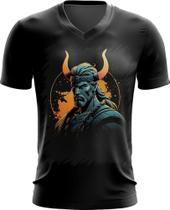 Camiseta Gola V Guerreiro Viking Nórdico Tribo 10