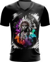 Camiseta Gola V Índio Apache Tribo Americana Oeste 10