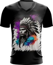 Camiseta Gola V Índio Apache Tribo Americana Oeste 3