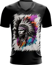 Camiseta Gola V Índio Apache Tribo Americana Oeste 4
