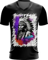 Camiseta Gola V Índio Apache Tribo Americana Oeste 5