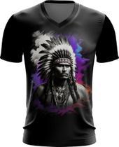 Camiseta Gola V Índio Apache Tribo Americana Oeste 6