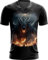 Camiseta Gola V Leviathan Infernal Fogo 4