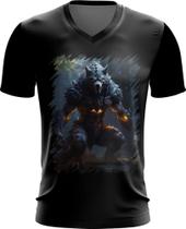 Camiseta Gola V Lobisomem Criatura das Trevas Folclore 3 - Kasubeck Store