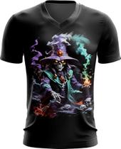 Camiseta Gola V Mago da Morte Trevas Magia 5