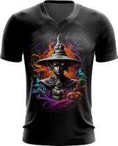 Camiseta Gola V Mago das Trevas Poder Magia 1 Camiseta Gola V Mago das Trevas Poder Magia 1