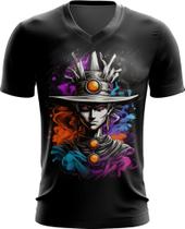 Camiseta Gola V Mago das Trevas Poder Magia 5 Camiseta Gola V Mago das Trevas Poder Magia 5