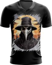 Camiseta Gola V Máscara da Peste Negra 15 - Kasubeck Store