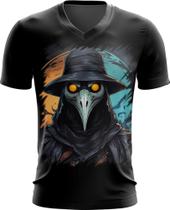 Camiseta Gola V Máscara da Peste Negra 9