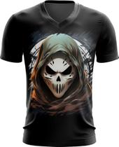 Camiseta Gola V Máscara de Fantasma Ghost 6