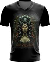 Camiseta Gola V Medusa Academia Gym Músculo 1