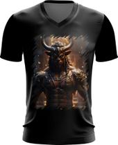 Camiseta Gola V Minotauro Criatura Fera Mitologia 5