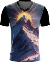 Camiseta Gola V Montanha Neon Mountain Translucent 4