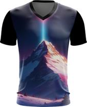 Camiseta Gola V Montanha Neon Mountain Translucent 7