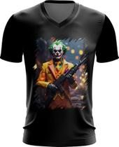 Camiseta Gola V Palhaço Quebrada Morro Clown Slum 4